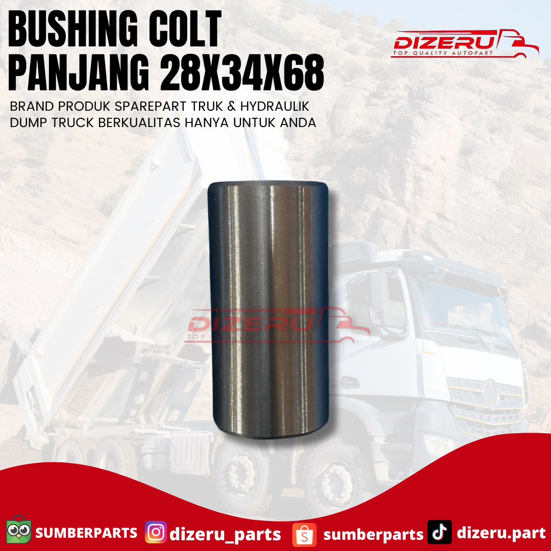 Bushing Colt Panjang 28x34x68